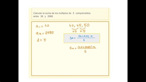 2 Calcula la suma de los múltiplos de 7, meno.